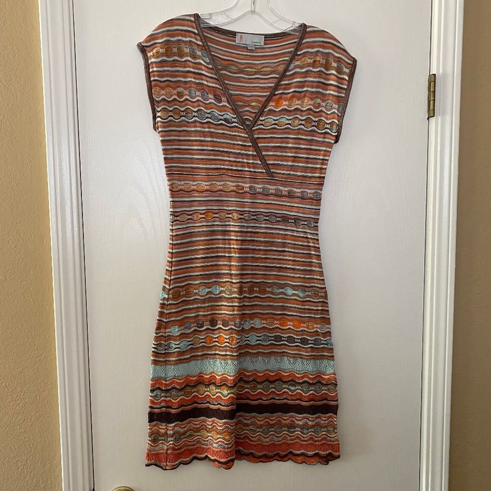 m missoni striped knit dress
